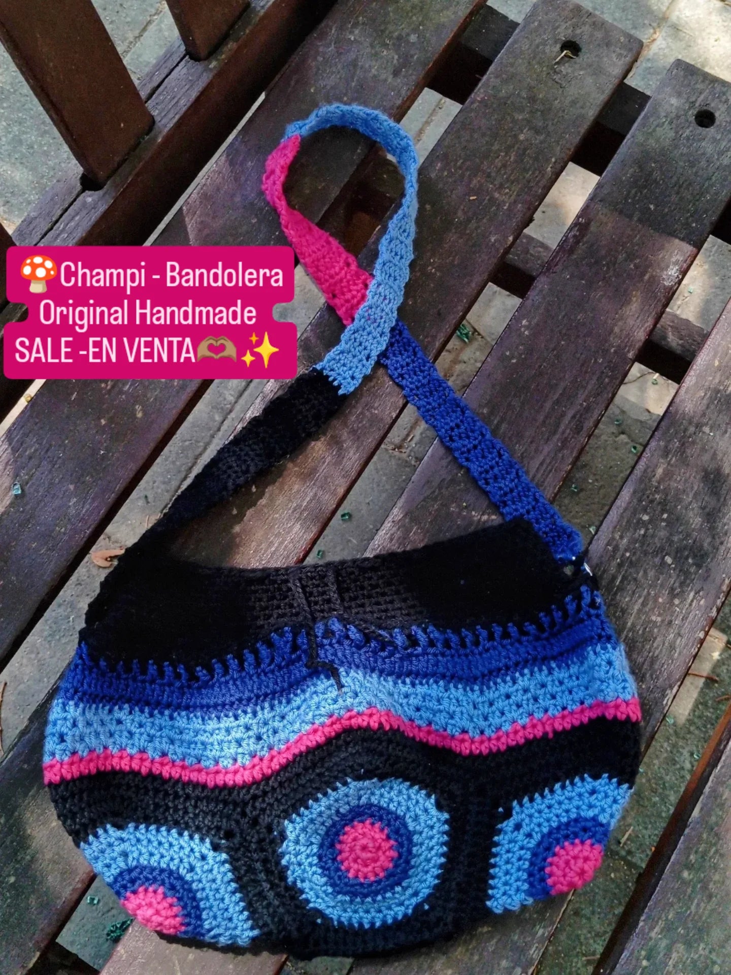 Bandolera Champi Tote Original Handmade